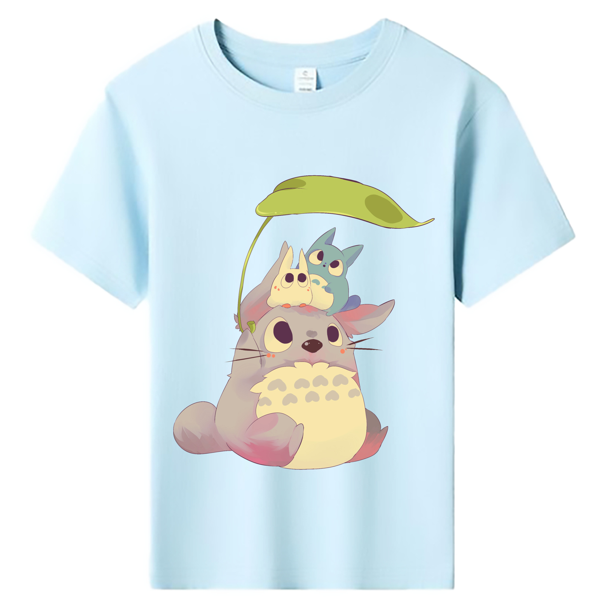 （画像用） となりのトトロ 草壁メイ 草壁サツキ My Neighbor Totoro Satsuki Kusakabe Mei Kusakabe 綿100％キッズTシャツ（フロントプリント）